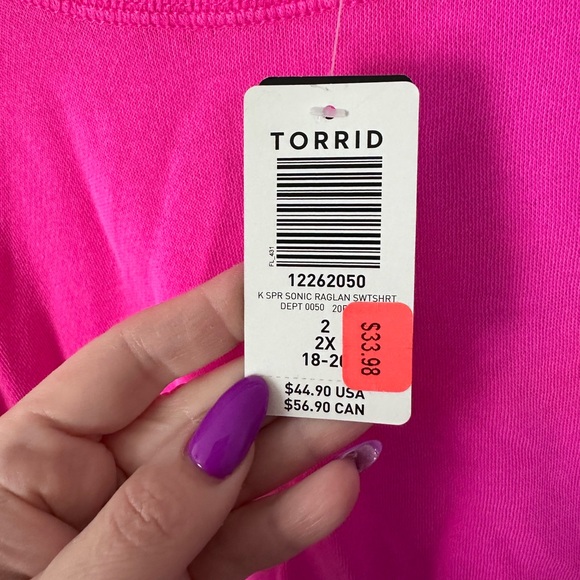 NWT - Torrid sweatshirt - Picture 2 of 2